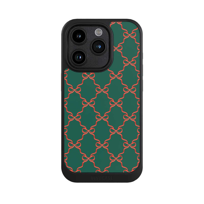 iPhone 15 Pro NIVOcore Rubans Rouge Vert