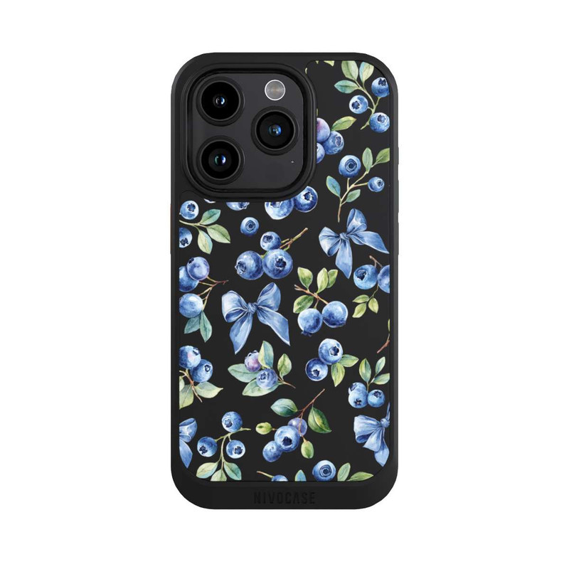 iPhone 15 Pro NIVOcore Nœuds myrtilles transparents avec IA