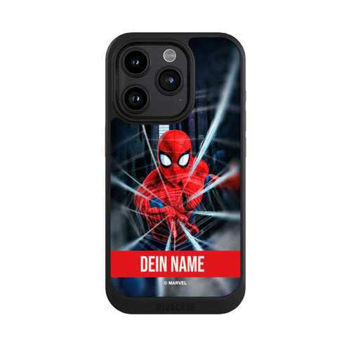 Apple iPhone 15 Pro NIVOcore Spiderman Webs in Action personnalisable