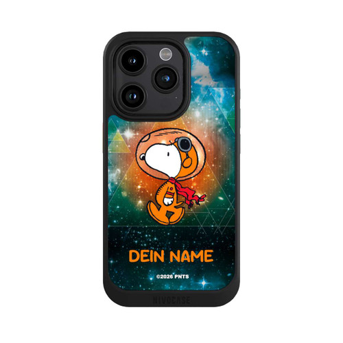 Apple iPhone 15 Pro NIVOcore Snoopy Voyageur de l'espace Personnalisable