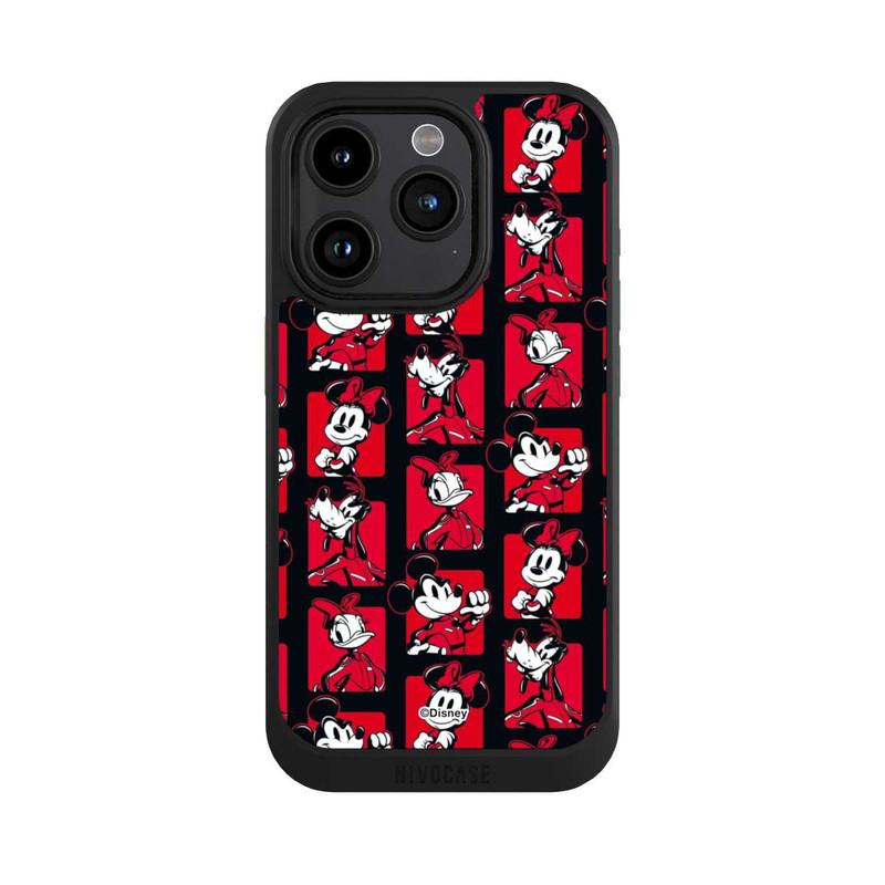 iPhone 15 Pro NIVOcore Mickey Mouse Racing Pattern Red