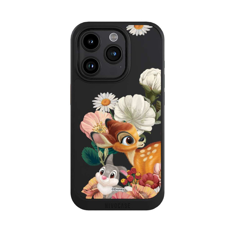 iPhone 15 Pro NIVOcore Bambi and Thumper Flowers Transparent
