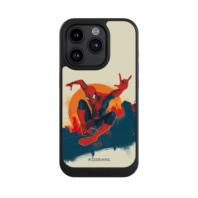 iPhone 15 Pro NIVOcore Spider-Man Hero Force beige