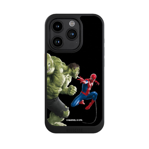 Apple iPhone 15 Pro NIVOcore Spider-Man affronte Hulk