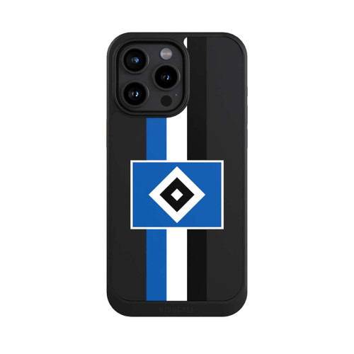 Apple iPhone 15 Pro Max NIVOcore HSV Streifen - Blau-Weiß-Schwarz - ohne Hintergrund