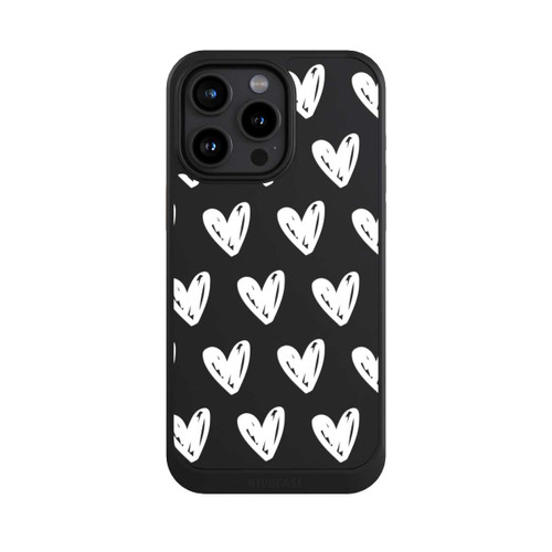 Apple iPhone 15 Pro Max NIVOcore Coeurs blancs transparente