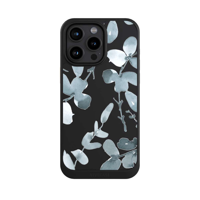 iPhone 15 Pro Max NIVOcore Eukalyptus Muster transparent