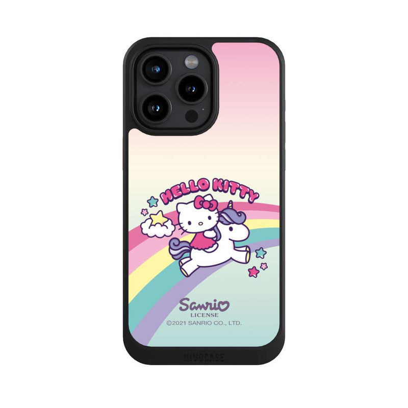 iPhone 15 Pro Max NIVOcore Hello Kitty Regenbogen 