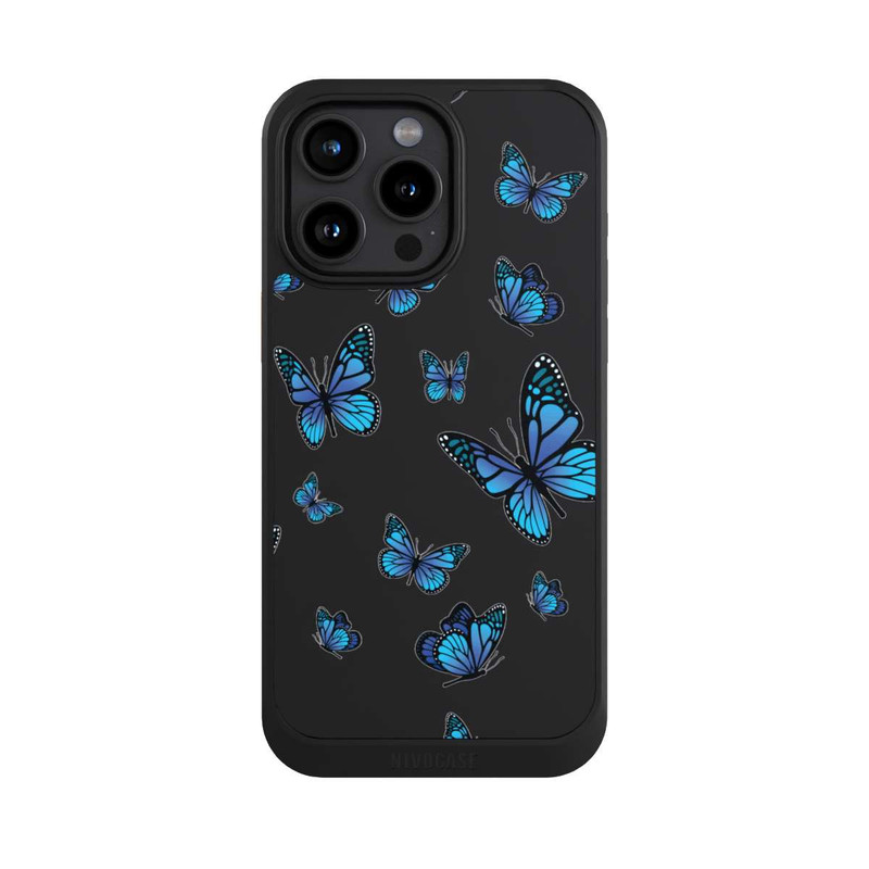 iPhone 15 Pro Max NIVOcore Schmetterlingmuster Transparent