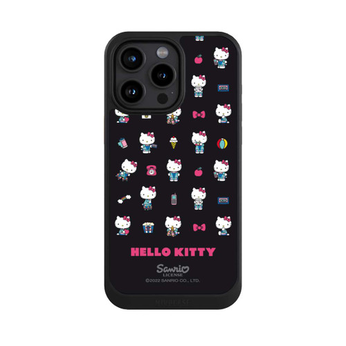 Apple iPhone 15 Pro Max NIVOcore Hello Kitty 90s Schwarz