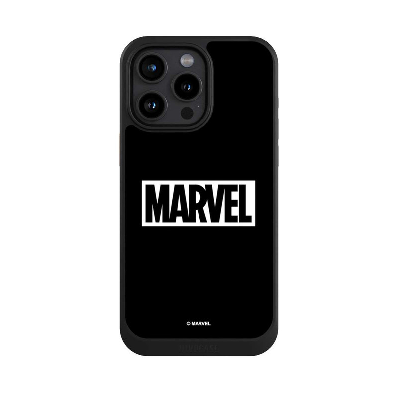 iPhone 15 Pro Max NIVOcore Marvel Logo Black