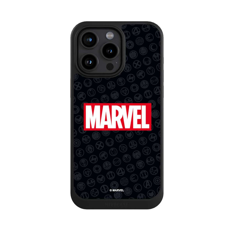 iPhone 15 Pro Max NIVOcore Marvel Logo Black Red 