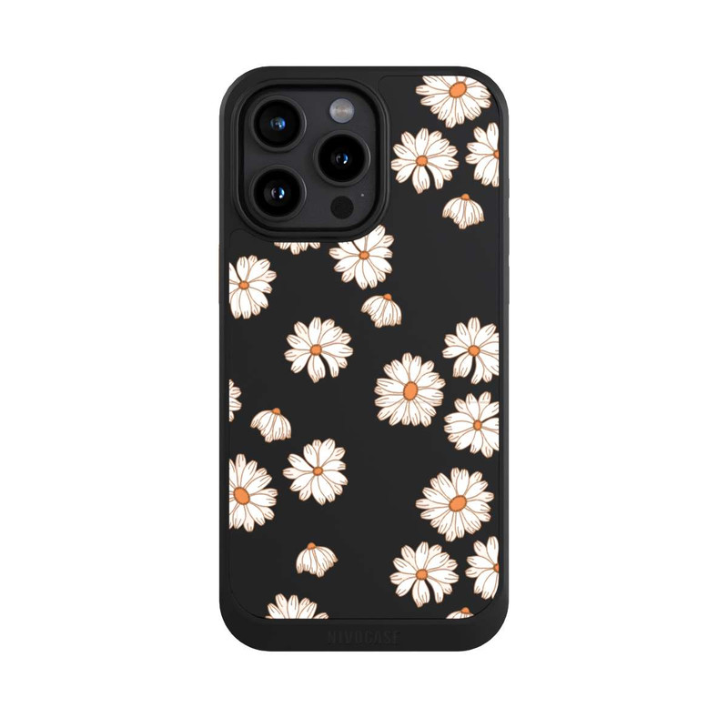 iPhone 15 Pro Max NIVOcore Flowerpower Wallpaper White