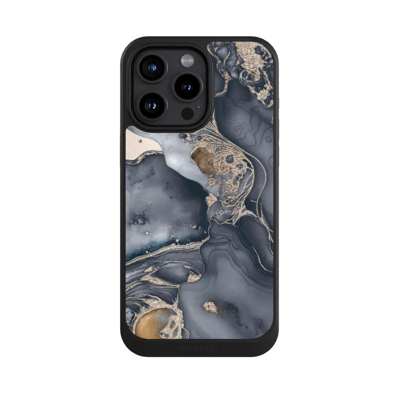 iPhone 15 Pro Max NIVOcore Alcohol Ink Gold Grey