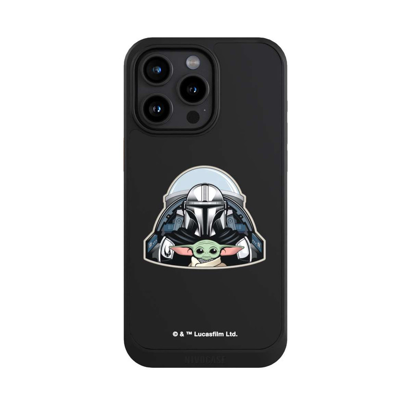 iPhone 15 Pro Max NIVOcore Mando et Grogu Transparent