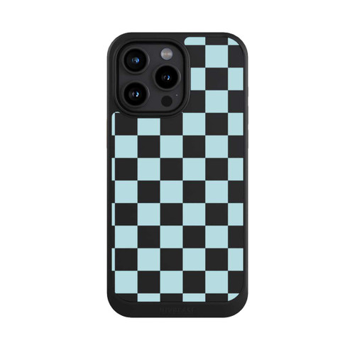 Apple iPhone 15 Pro Max NIVOcore Carreaux bleus souples