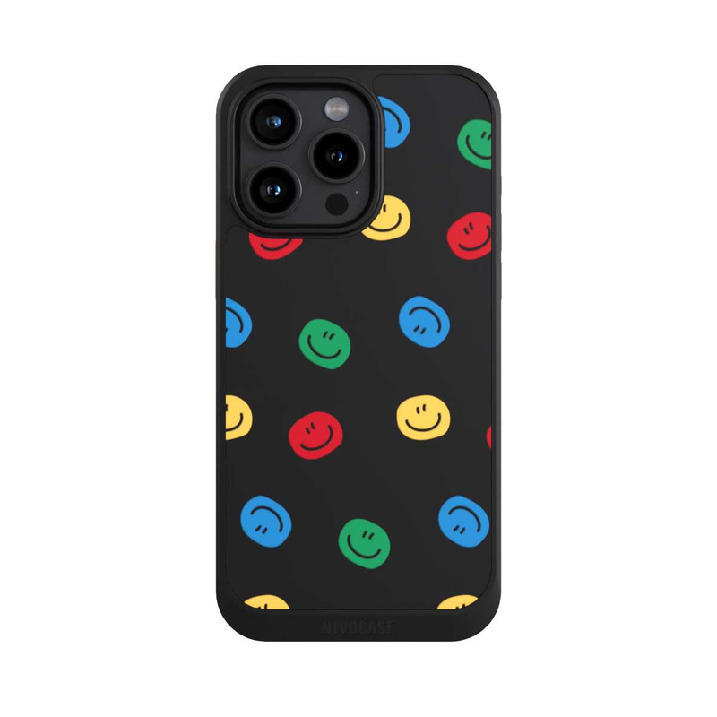 iPhone 15 Pro Max NIVOcore Smile Motif coloré