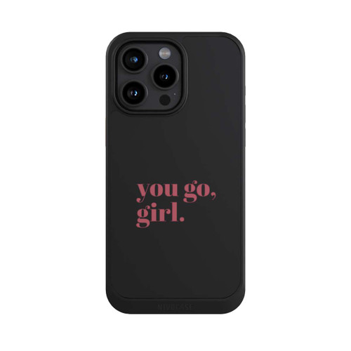 Apple iPhone 15 Pro Max NIVOcore You Go Girl Rosa Transparent