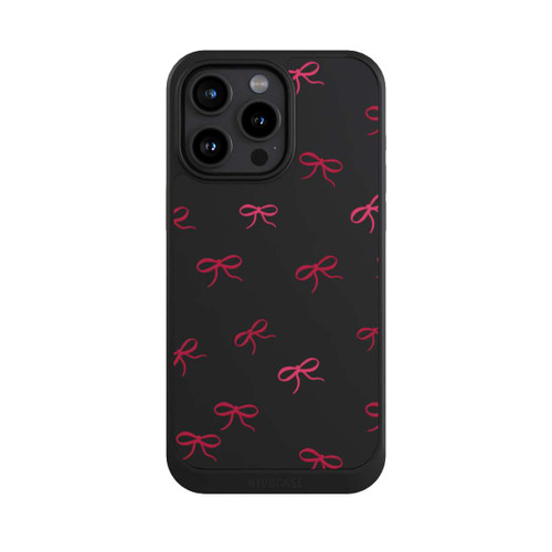 Apple iPhone 15 Pro Max NIVOcore Bows Red Pattern Transparent