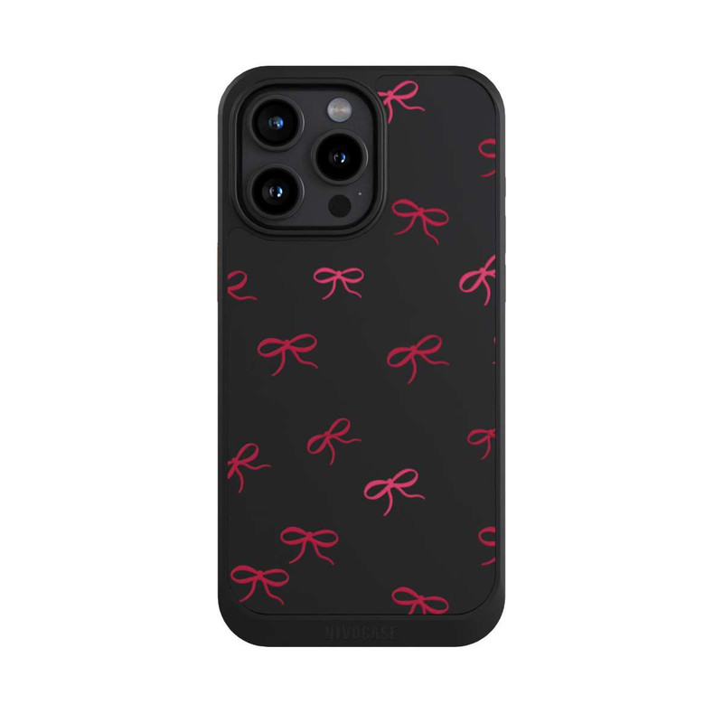 iPhone 15 Pro Max NIVOcore Schleifen Muster Rot