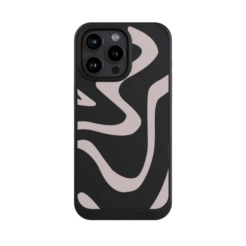 iPhone 15 Pro Max NIVOcore Linien Wellig Transparent