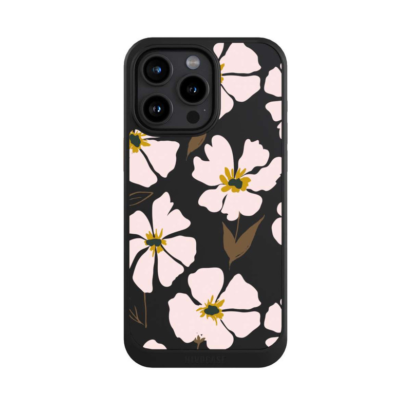iPhone 15 Pro Max NIVOcore Simple Pastell Flowers Rose Transparent