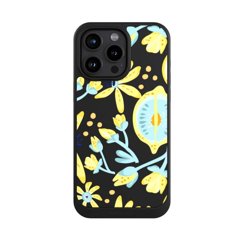 iPhone 15 Pro Max NIVOcore Lemon Summer Pattern Transparent Yellow