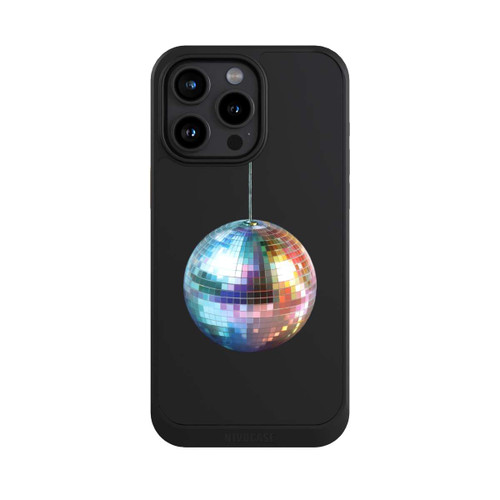 Apple iPhone 15 Pro Max NIVOcore Discokugel Party Blau Gold Transparent mit KI