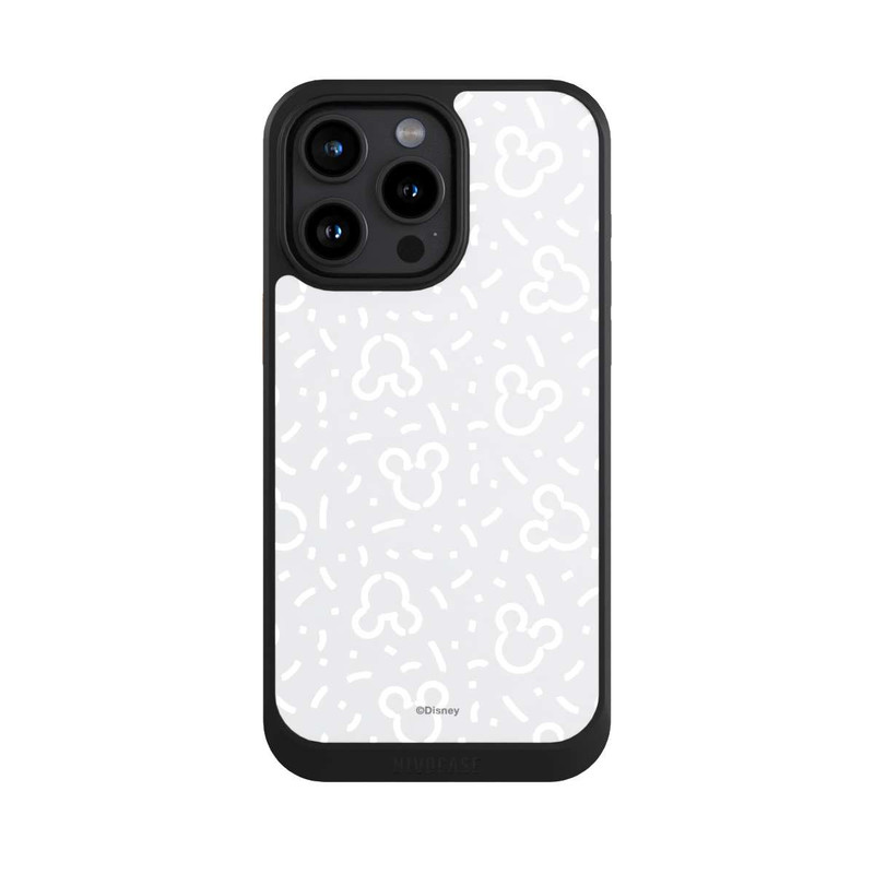 iPhone 15 Pro Max NIVOcore Disney Mickey Icon Pattern Grey