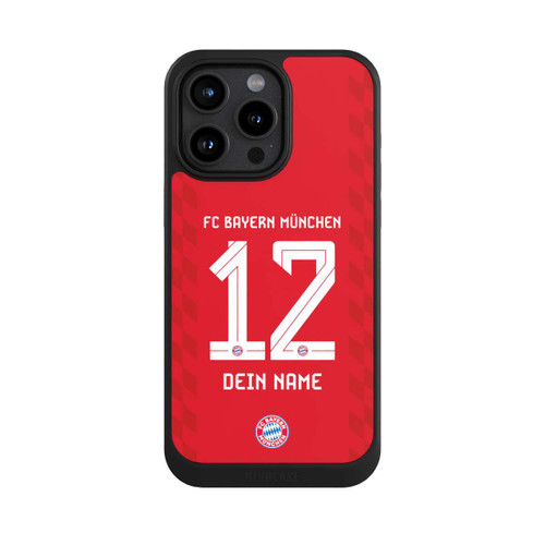 Apple iPhone 15 Pro Max NIVOcore FC Bayern München Trikot Personalisierbar 25-26