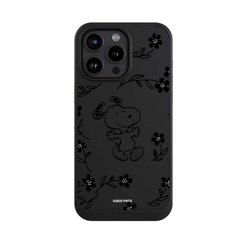iPhone 15 Pro Max NIVOcore Snoopy und Flowers Transparent