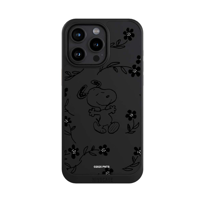 iPhone 15 Pro Max NIVOcore Snoopy und Flowers Transparent