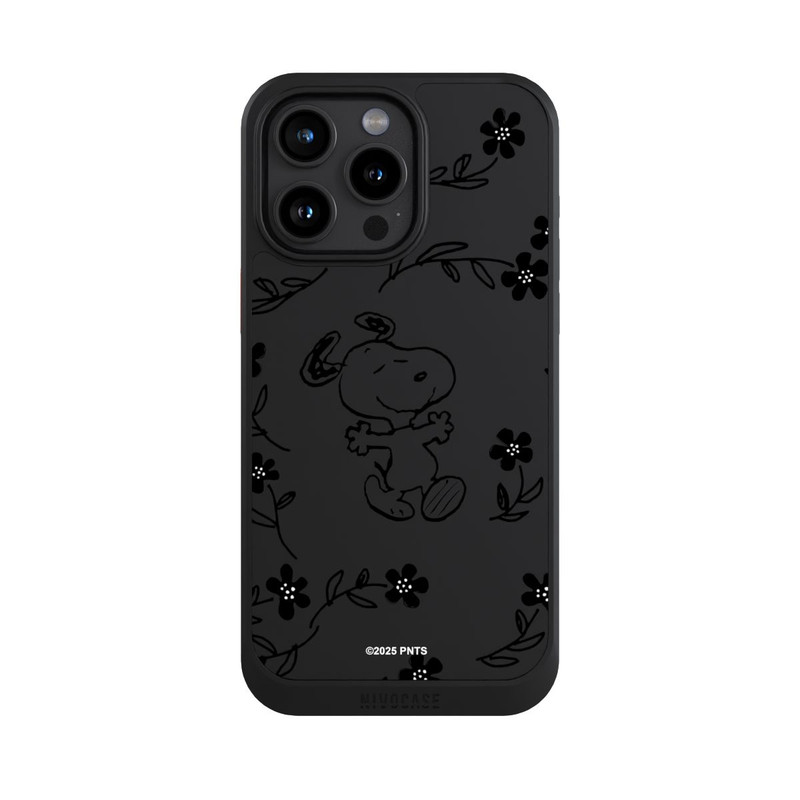 iPhone 15 Pro Max NIVOcore Snoopy und Flowers Transparent