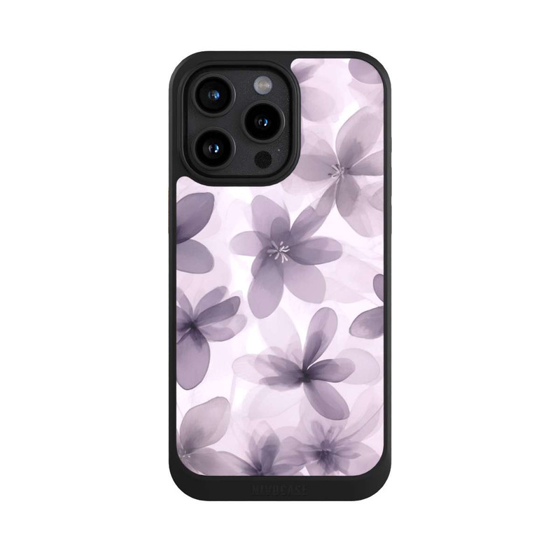 iPhone 15 Pro Max NIVOcore Fliederfarbenes Blumenmuster mit KI