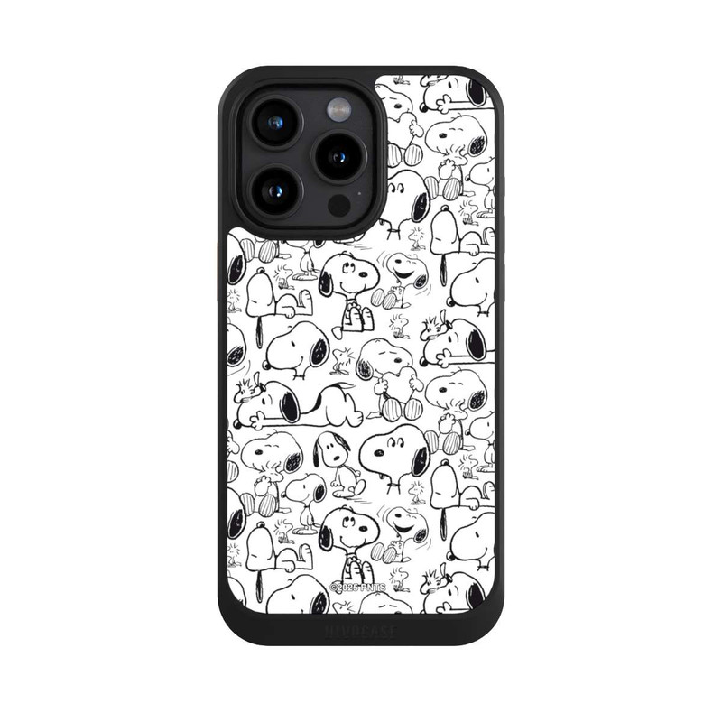 iPhone 15 Pro Max NIVOcore Classic Snoopy Pattern White