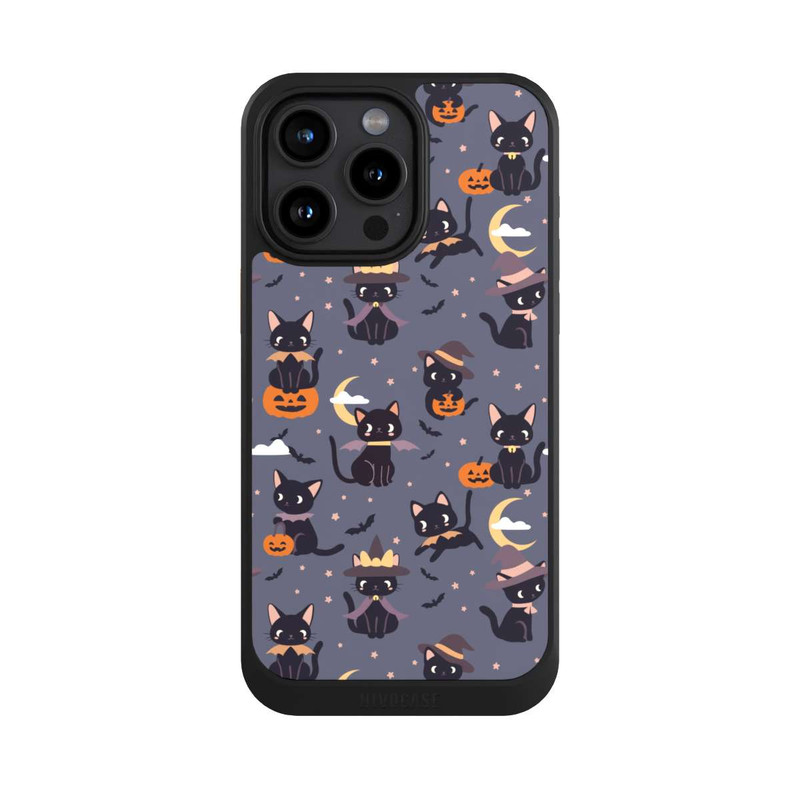 iPhone 15 Pro Max NIVOcore Cute Halloween Witch Cats and Pumpkins