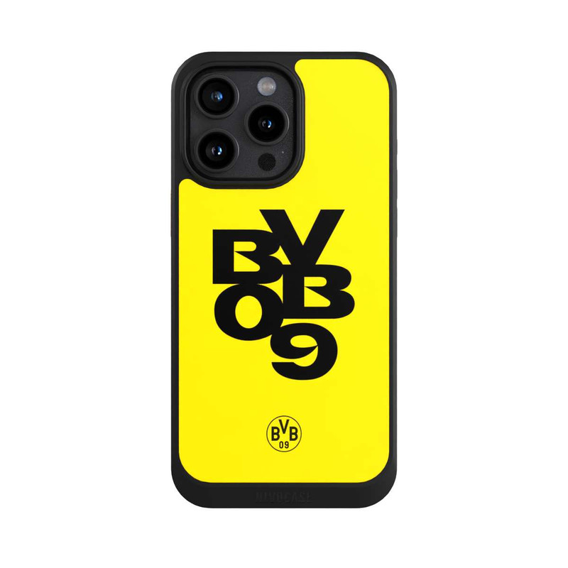 iPhone 15 Pro Max NIVOcore BVB09 Schwarz Gelb