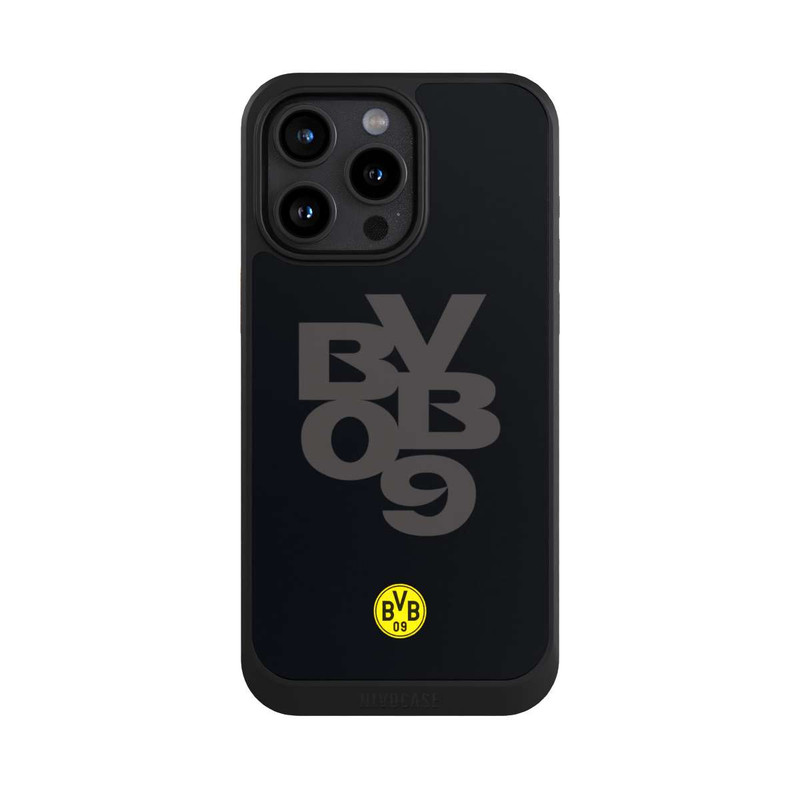 iPhone 15 Pro Max NIVOcore BVB09 Grau Schwarz