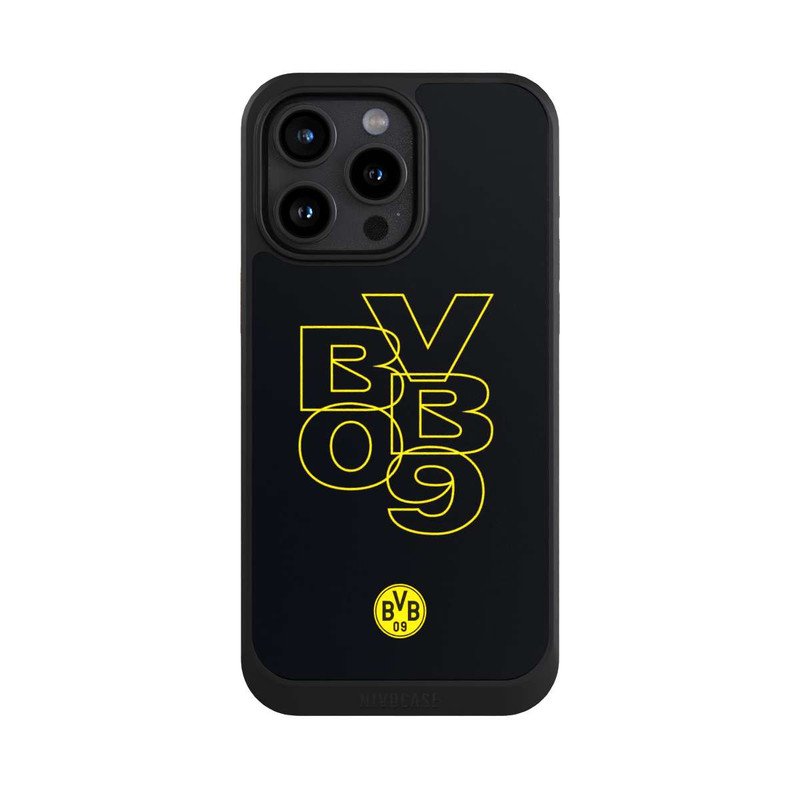 iPhone 15 Pro Max NIVOcore BVB09 Gelb Schwarz