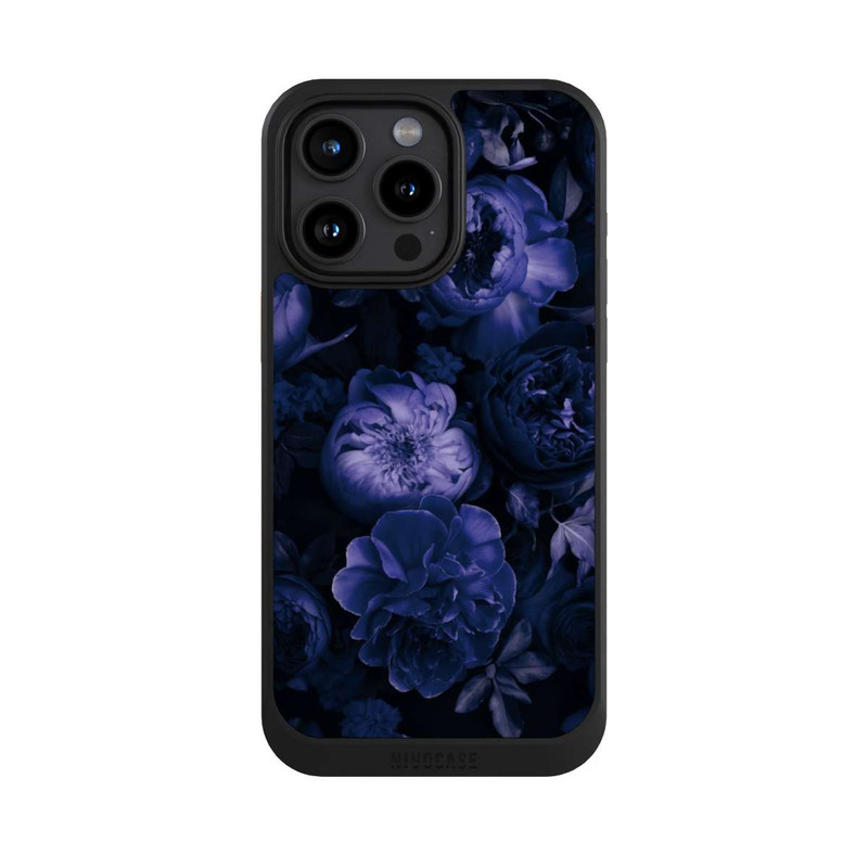 iPhone 15 Pro Max NIVOcore Victorian Grandeur Large Flowers Purple Mit KI