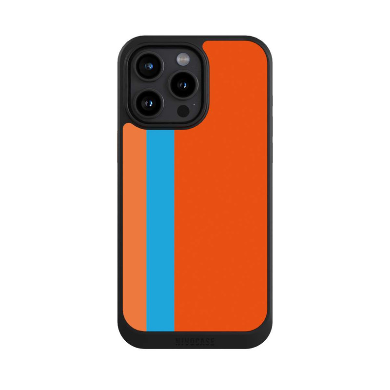 iPhone 15 Pro Max NIVOcore Rayures Orange Bleu