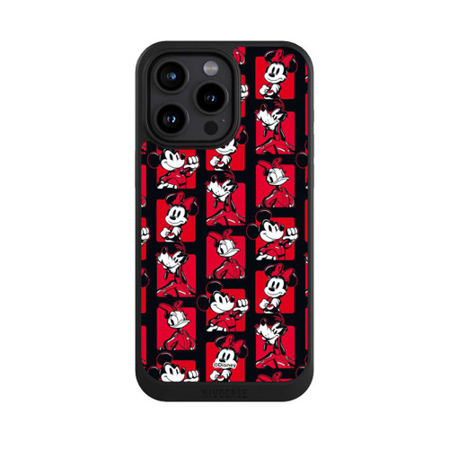 Apple iPhone 15 Pro Max NIVOcore Micky Maus Rally Pattern Red