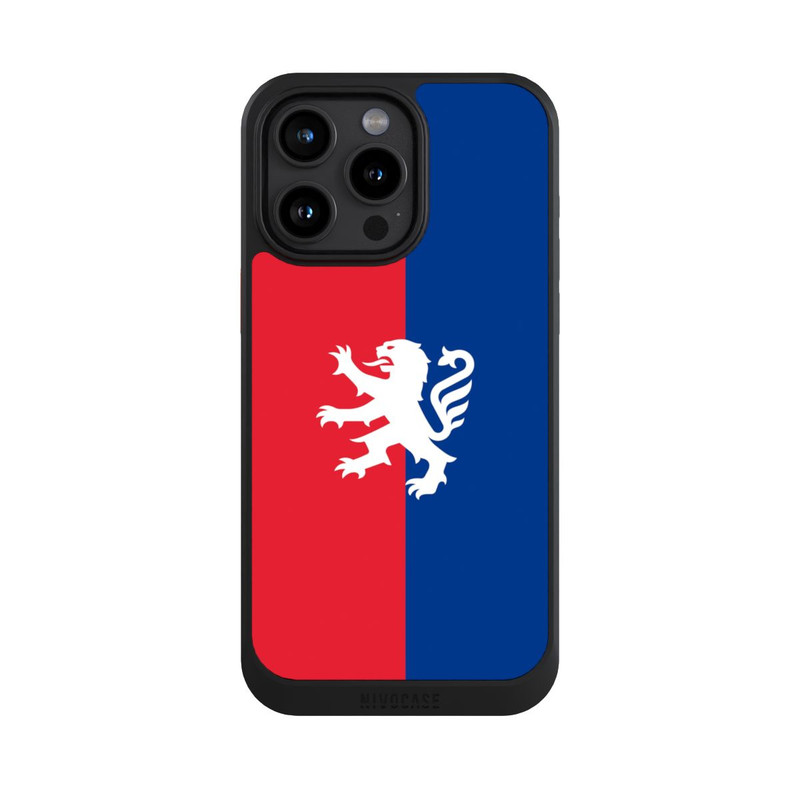 iPhone 15 Pro Max NIVOcore OL Lion rouge et bleu