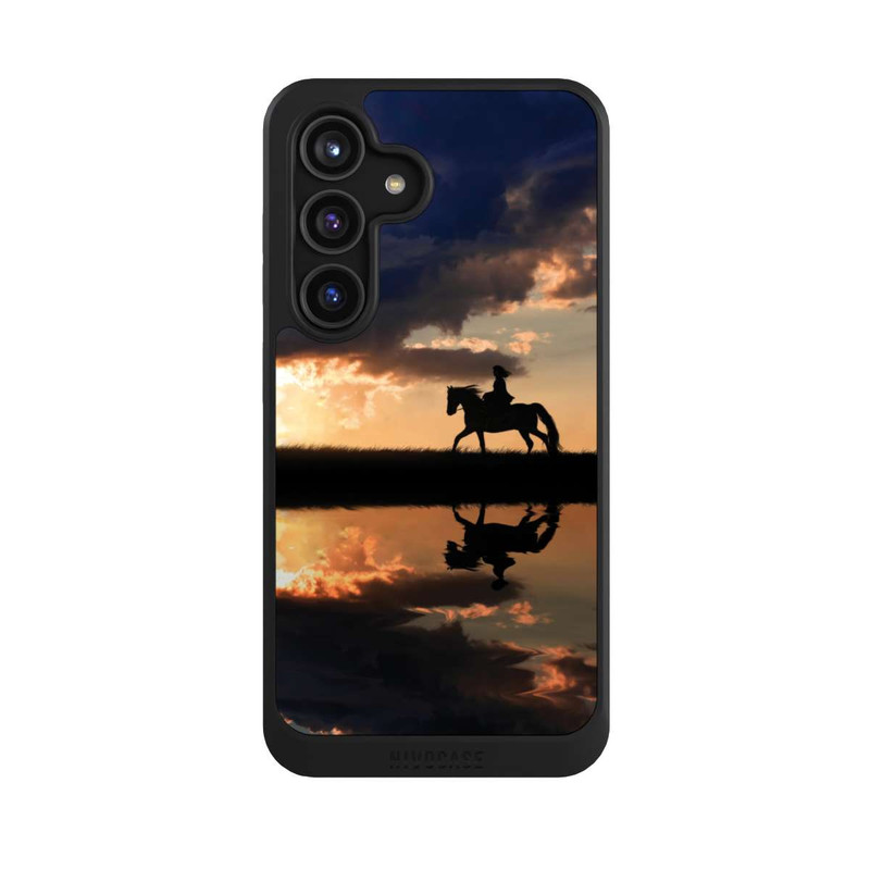Galaxy S24 NIVOcore Randonnée à Cheval au Crépuscule