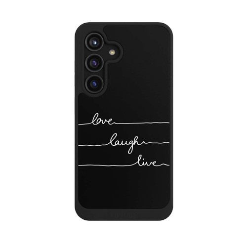 Samsung Galaxy S24 NIVOcore Love Laugh Live blanc/noir