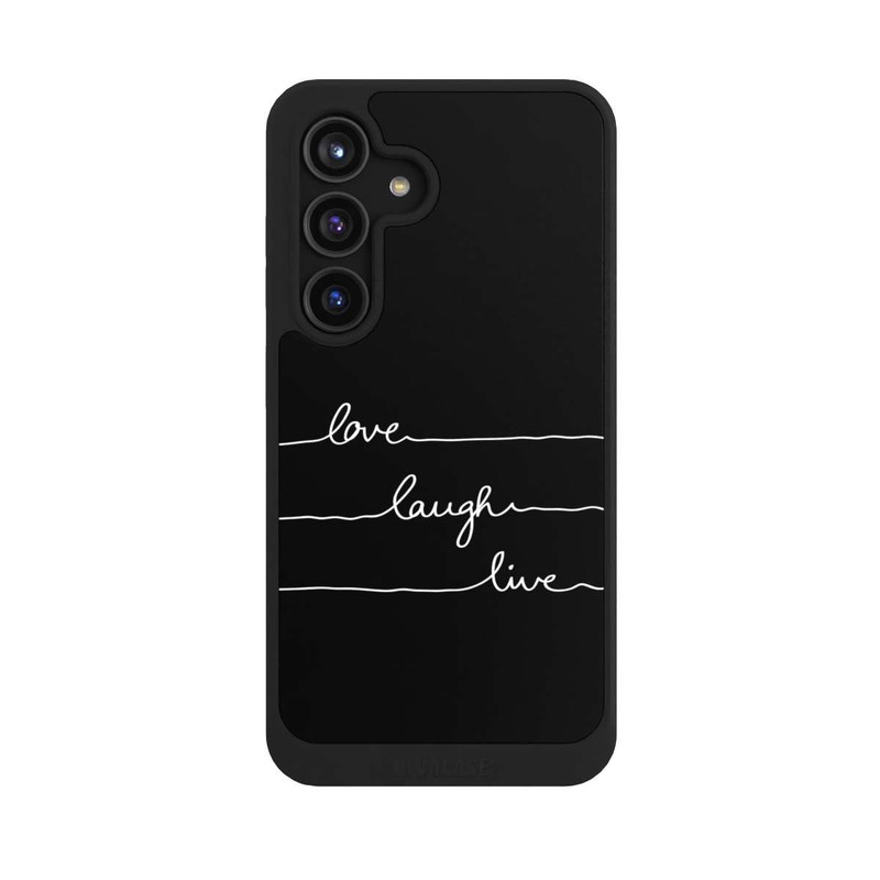 Galaxy S24 NIVOcore Love Laugh Live weiß/schwarz