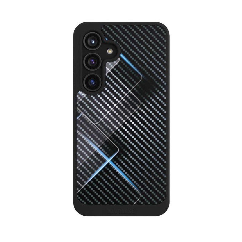Galaxy S24 NIVOcore Lignes Bleues Carbones