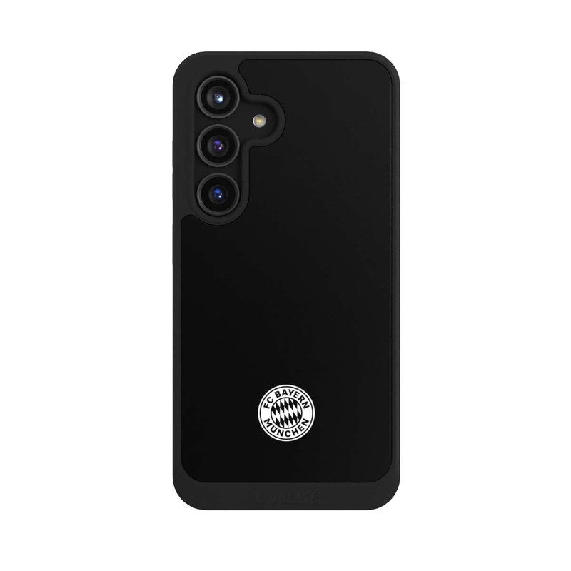 Galaxy S24 NIVOcore Logo FCB Classique Petit - Blanc sur Fond Noir