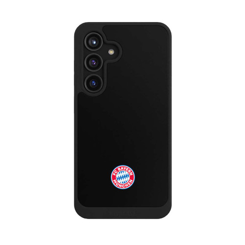 Samsung Galaxy S24 NIVOcore Klassisches FCB Logo Klein - Bunt auf Schwarz