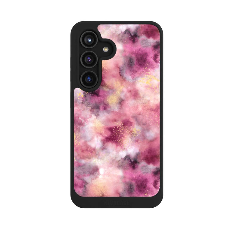 Galaxy S24 NIVOcore Rose aquarelle marbré fumé